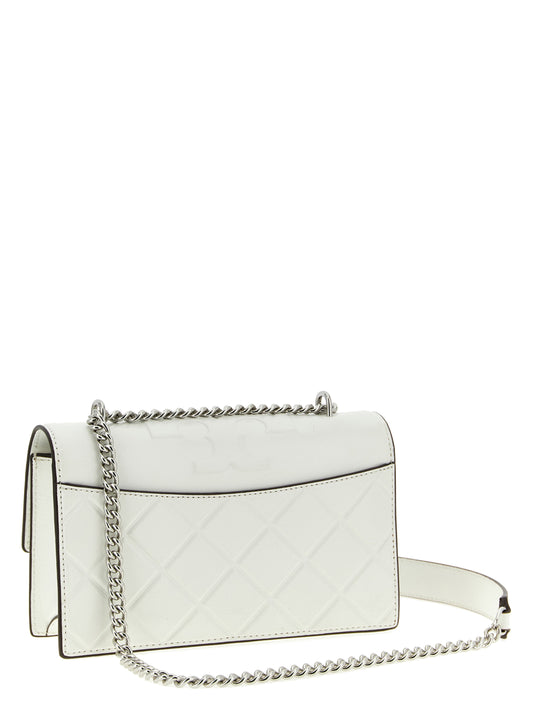 Tory Burch White Goatskin Crossbody Bag