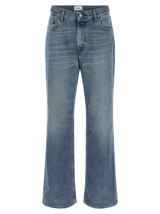 Haikure Blue Cotton Straight-Leg Jeans