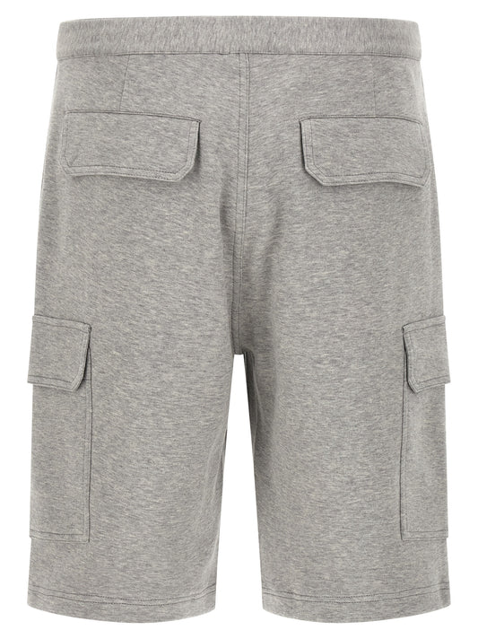 Brunello Cucinelli Gray Cotton Bermuda Shorts