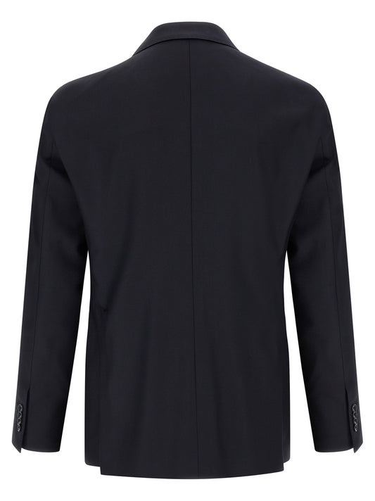Tagliatore Blue Virgin Wool Two-Piece Suit
