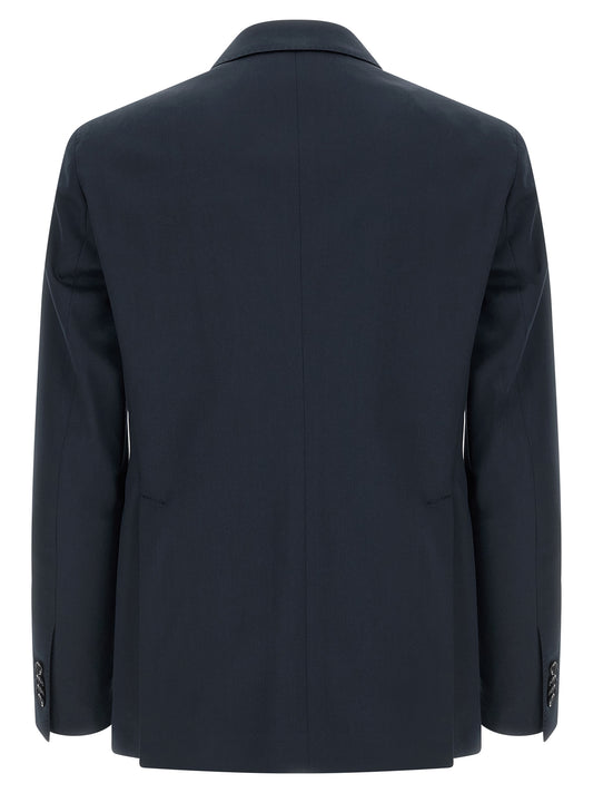 Tagliatore Blue Virgin Wool Two-Piece Suit