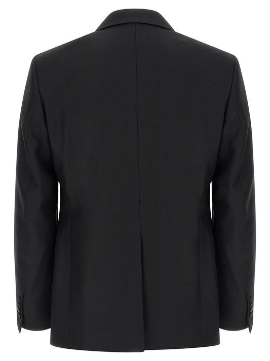 Tagliatore Black Virgin Wool Two-Piece Suit