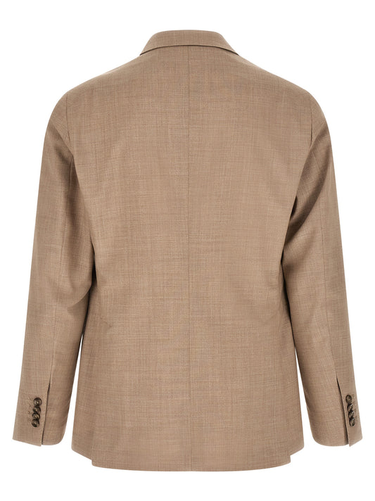 Tagliatore Beige Virgin Wool Two-Piece Suit
