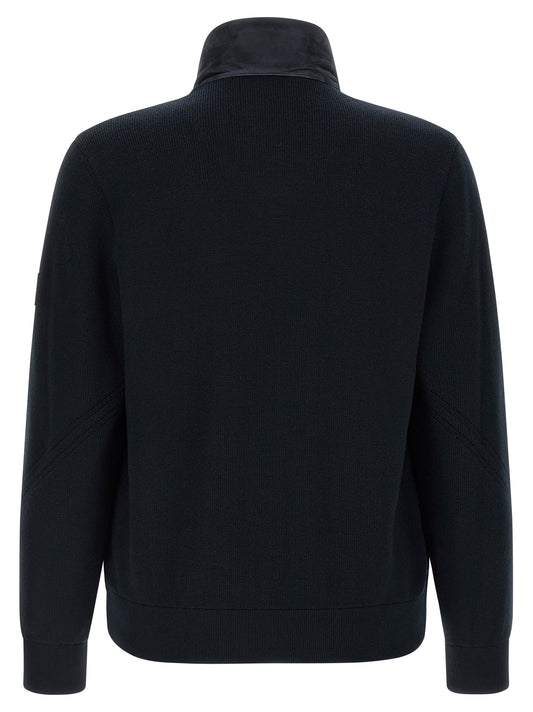 Mackage Blue Virgin Wool Full-Length Jacket