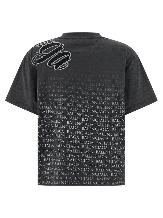 Balenciaga Black Cotton T-Shirt