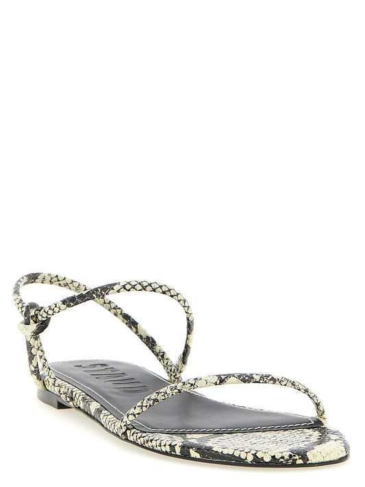 Staud Bicolor Cowhide Flat Sandals