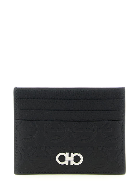 Ferragamo Black Calfskin Cardholder