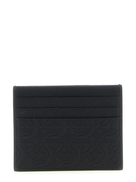 Ferragamo Black Calfskin Cardholder