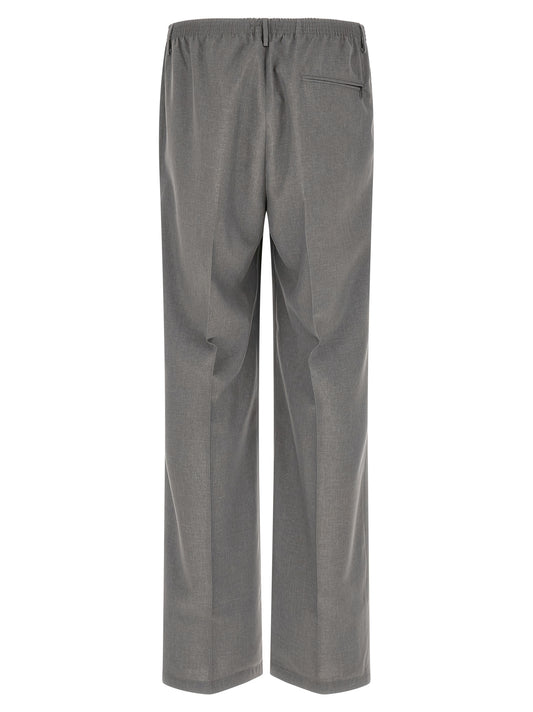 CELLAR DOOR Gray Polyester Casual Pants