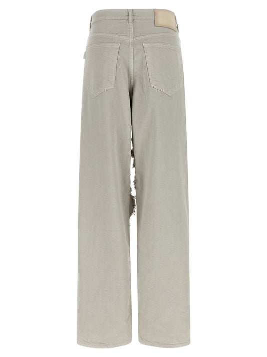Haikure Gray Cotton Flared Jeans