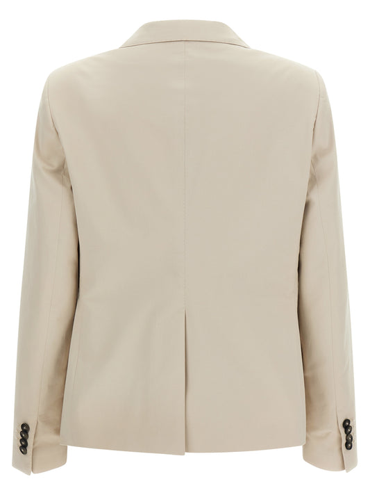 Tagliatore Beige Cotton Blazer