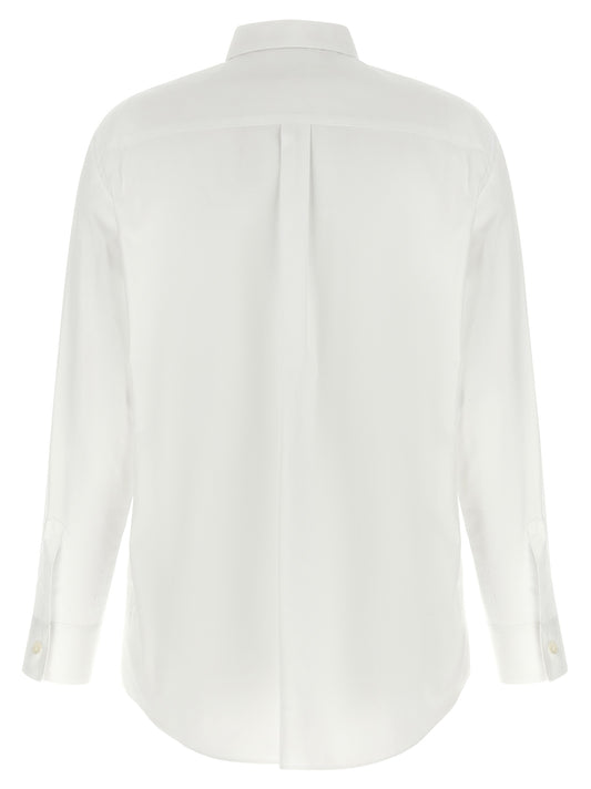 Comme Des Garçons White Cotton Blouse