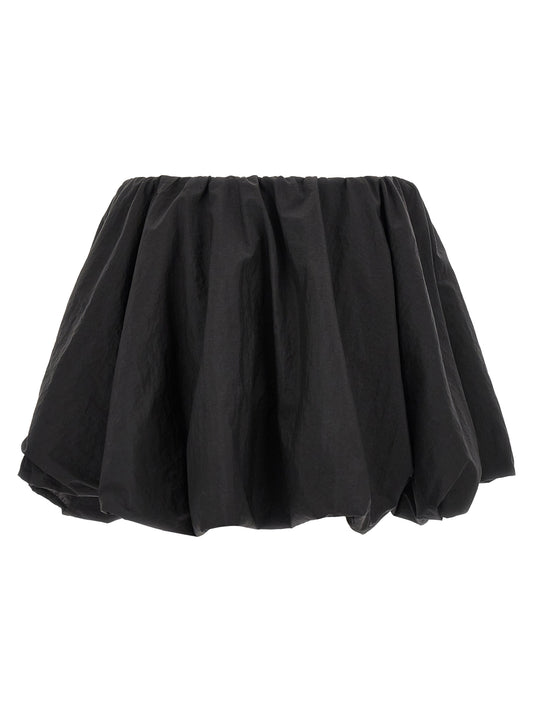 Y-3 Black Polyamide Long Skirt