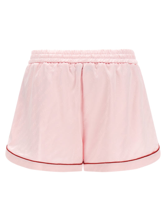 Off-White Multicolor Viscose Bermuda Shorts