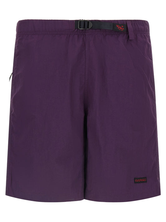 Gramicci Purple Nylon Bermuda Shorts