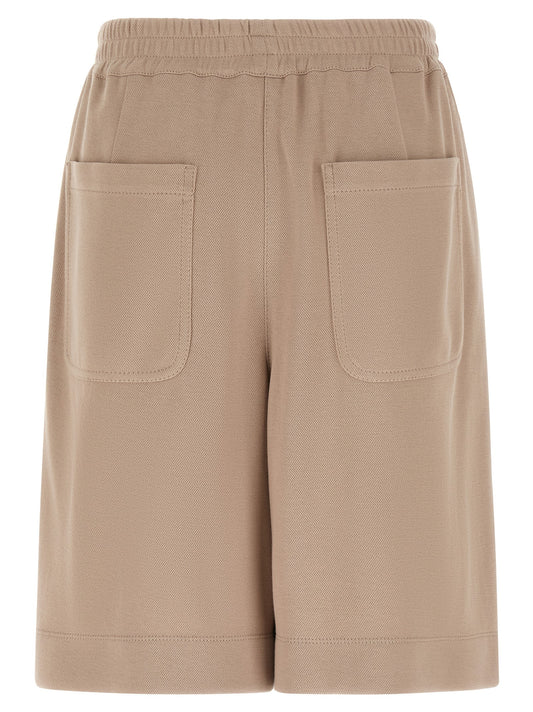 Brunello Cucinelli Brown Cotton Bermuda Shorts