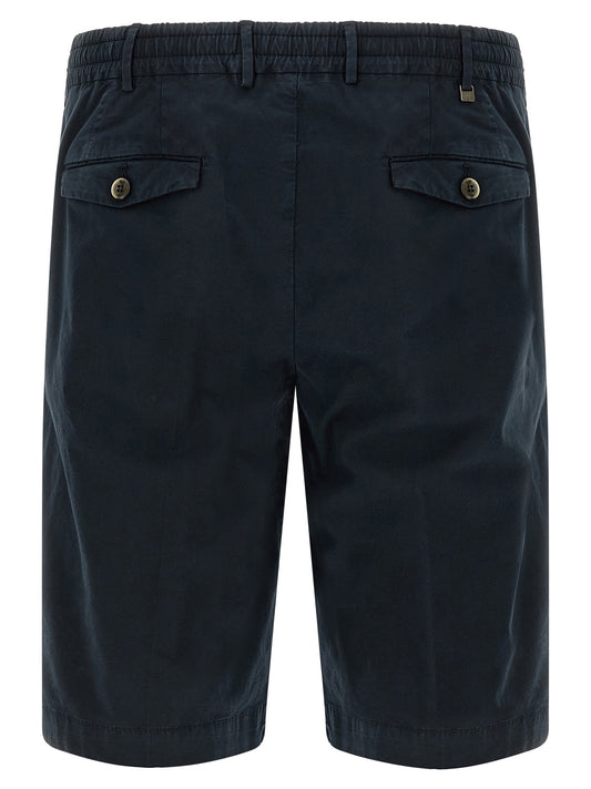 PT Torino Blue Cotton Bermuda Shorts