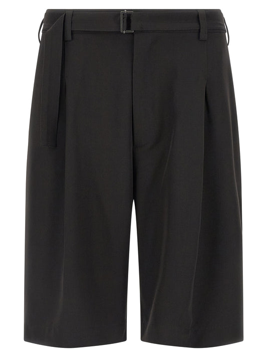 CELLAR DOOR Black Polyester Bermuda Shorts