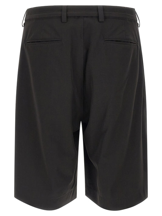CELLAR DOOR Black Polyester Bermuda Shorts
