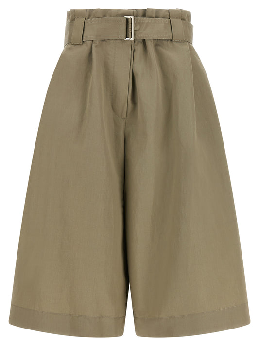 Brunello Cucinelli Bicolor Cotton Bermuda Shorts