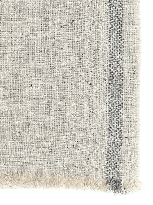Brunello Cucinelli Gray Linen Scarf