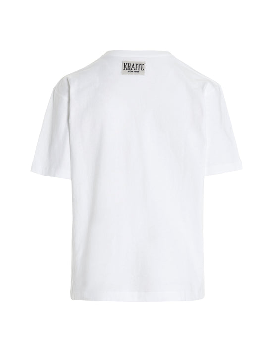 Khaite White Cotton T-Shirt