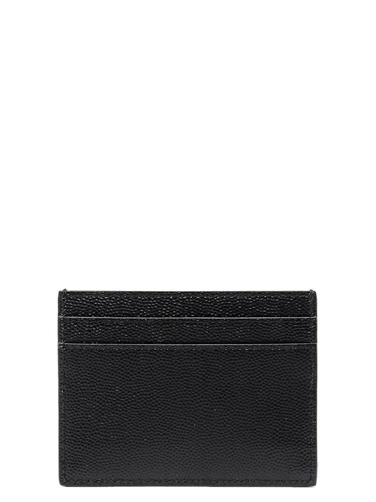Saint Laurent Black Leather Cardholder