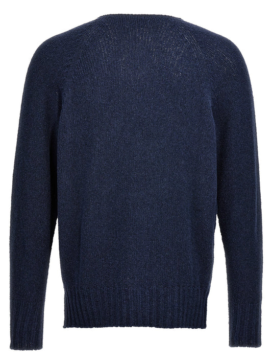 MA'RY'YA Blue Cotton Cardigan