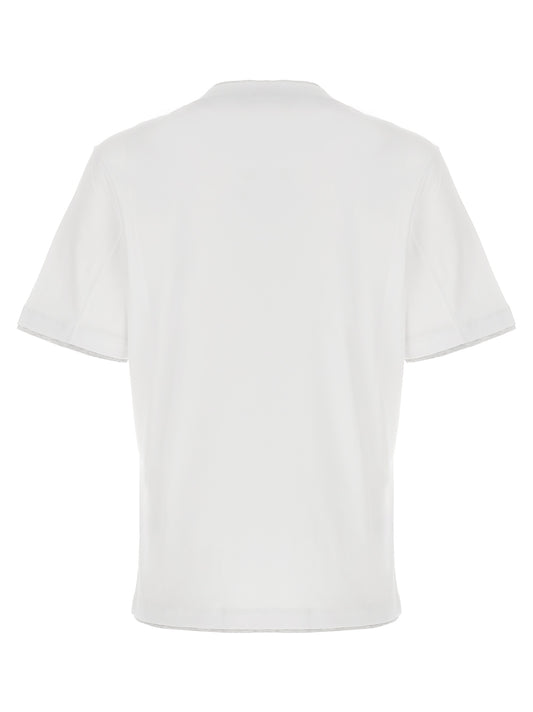Brunello Cucinelli White Cotton T-Shirt