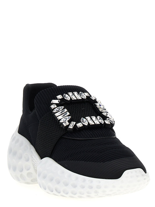 Roger Vivier Bicolor Polyethylene Athletic Sneakers
