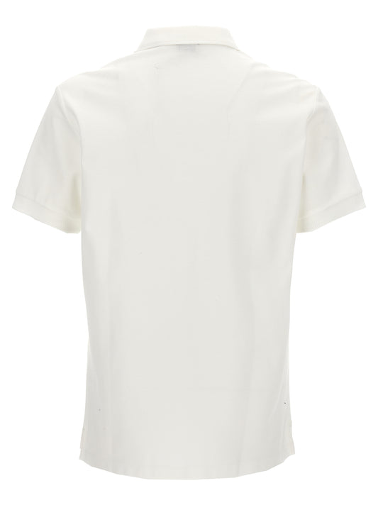Burberry White Cotton Polo Shirt