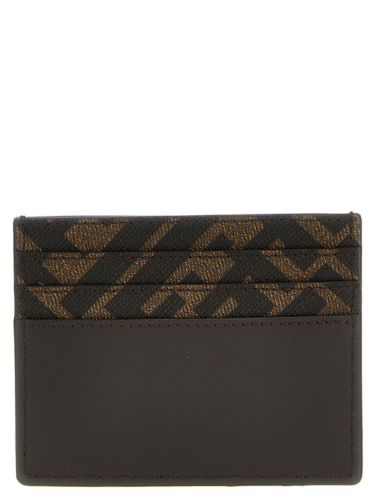 Fendi Brown Calf Leather Bos Taurus Cardholder