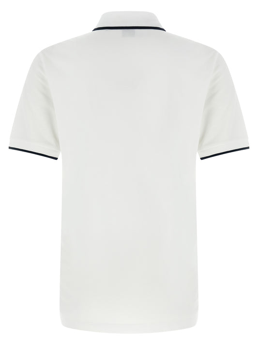 Hugo Boss White Cotton Polo Shirt