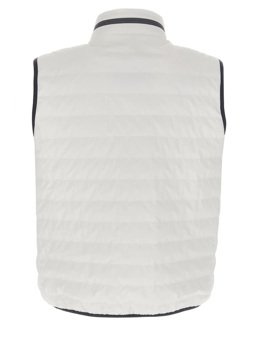 Brunello Cucinelli White Polyamide Sleeveless Jacket