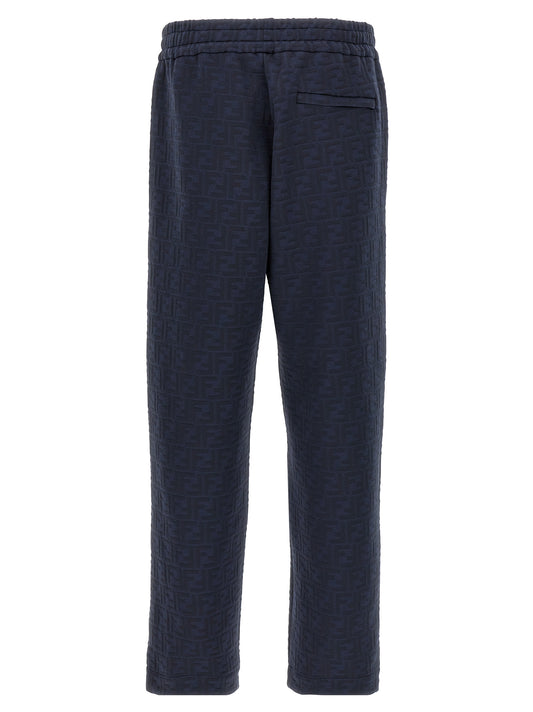 Fendi Blue Polyester Joggers (Workout Pants)