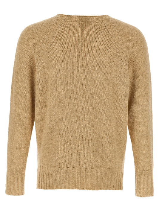 MA'RY'YA Beige Cotton Cardigan