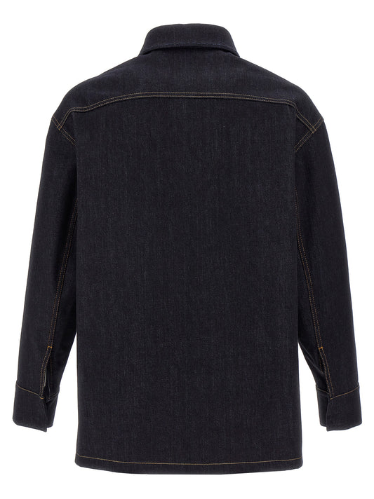 Fendi Blue Cotton Denim Jacket