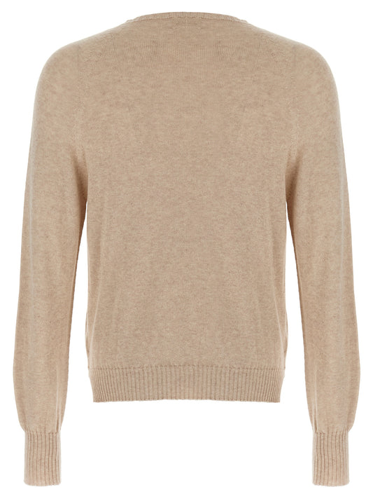 MA'RY'YA Beige Cotton Cardigan
