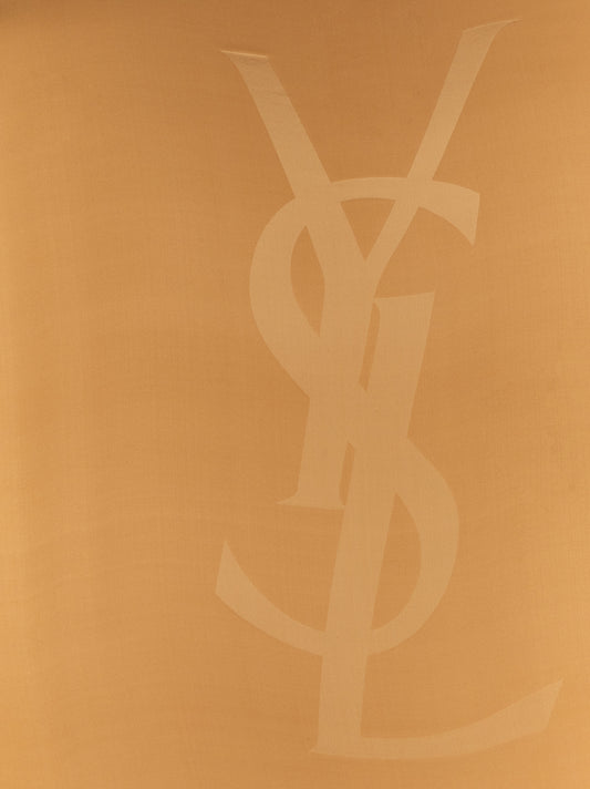 Saint Laurent Beige Silk Foulard