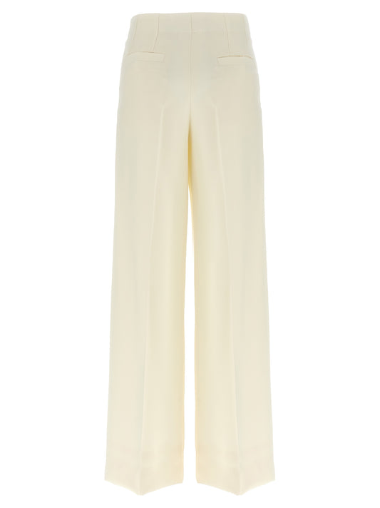 Brioni White Wool Casual Pants