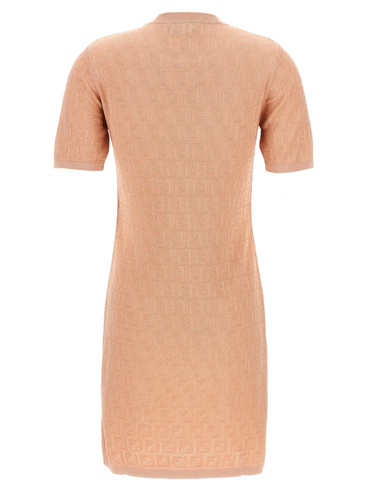 Fendi Multicolor Cotton Short Dress