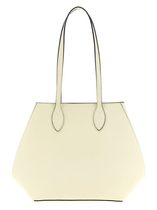 Valextra White Calfskin Tote Bag