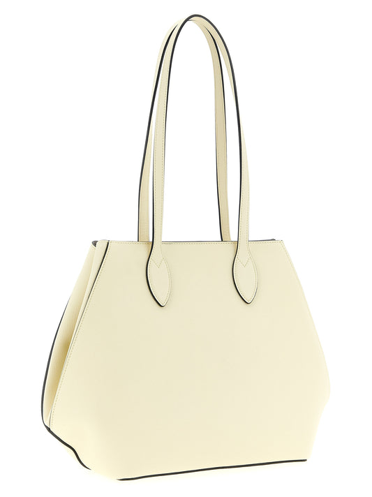 Valextra White Calfskin Tote Bag