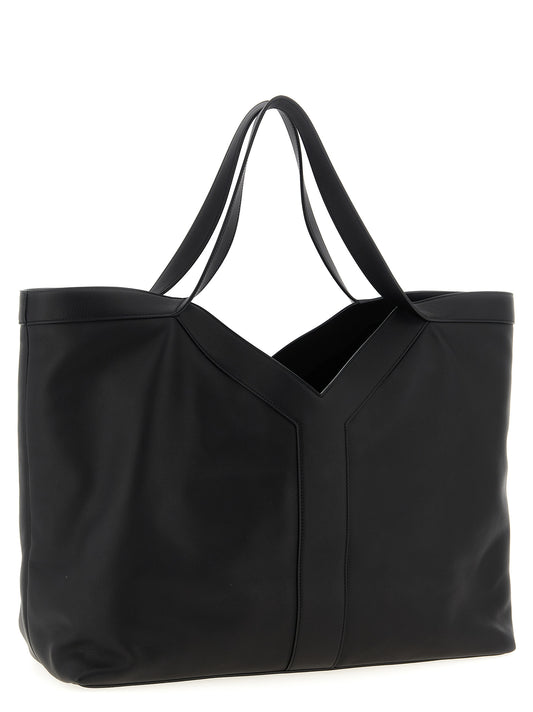 Saint Laurent Black Calfskin Tote Bag
