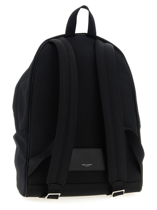 Saint Laurent Black Polyamide Backpack