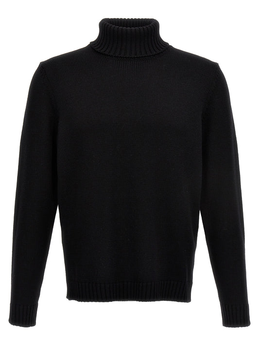 ZANONE Black Virgin Wool Cardigan