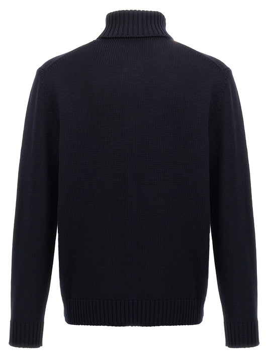 ZANONE Blue Virgin Wool Cardigan