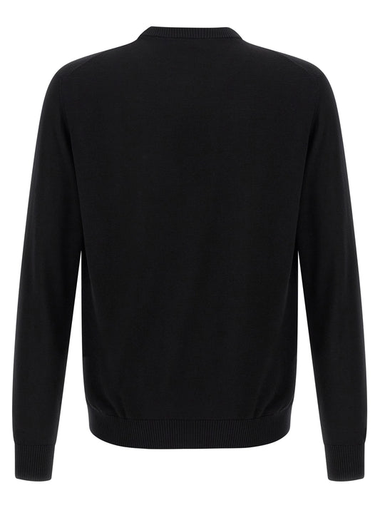 Fendi Black Virgin Wool Cardigan
