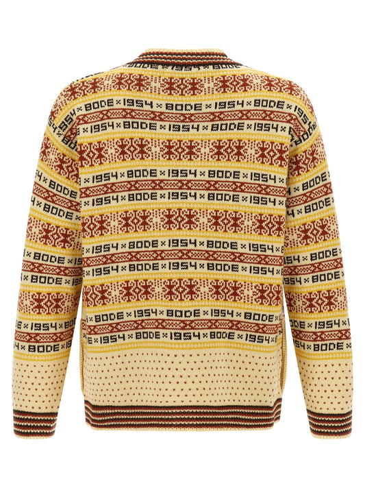 BODE Multicolor Wool Cardigan