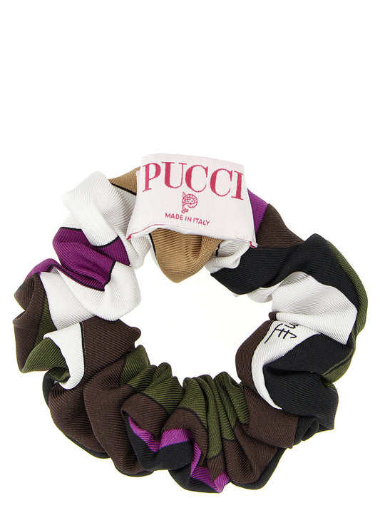 Emilio Pucci Multicolor Silk Scrunchie
